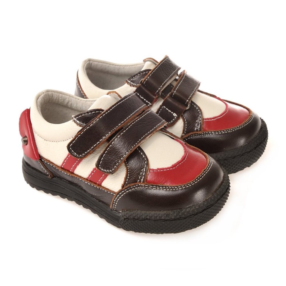 NEW ⭐️ Red/White/Dark Brown Striped Sneaker - Multiple Toddler Sizes